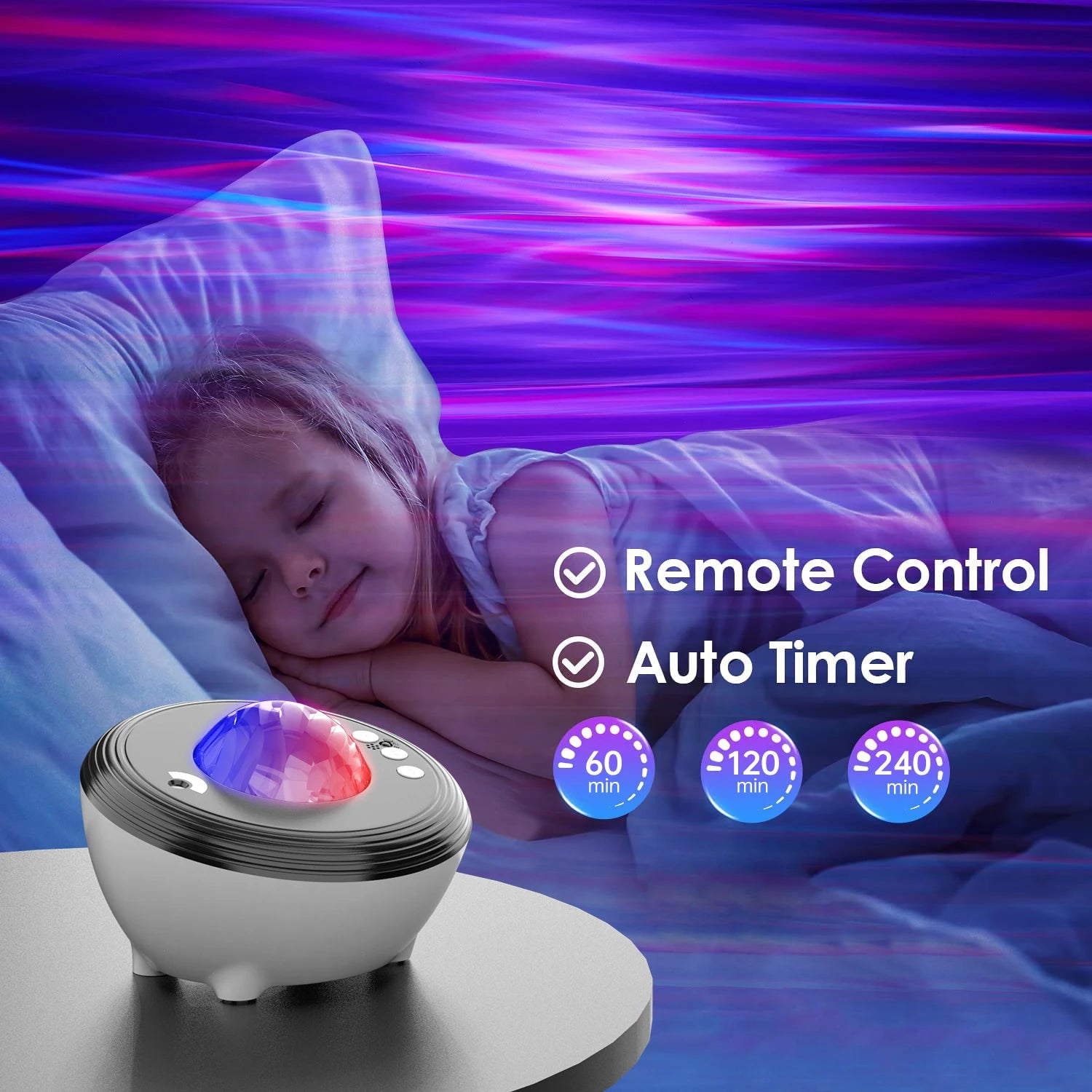 Star Projector LED Aurora Projector Bluetooth Speaker Night Light – PreSellr